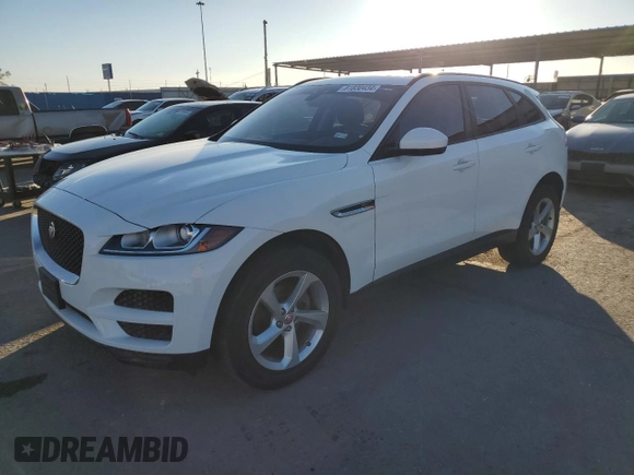 2018 Jaguar F-Pace 20d Premium with VIN SADCJ2FN1JA277815, listed as a Copart auction lot 81830434 with 70,738 mi miles and Salvage Title. Bid and sale history available at DreamBid. Image 1.