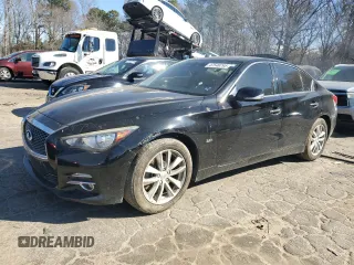 2017 Infiniti Q50 Premium z VIN JN1EV7AR6HM834116, wystawiony jako Copart lot #47546295 z przebiegiem 155 713 mil mil oraz Czysty tytuł • Clean title. Historia ofert i sprzedaży dostępna na DreamBid. Obrazek 1.