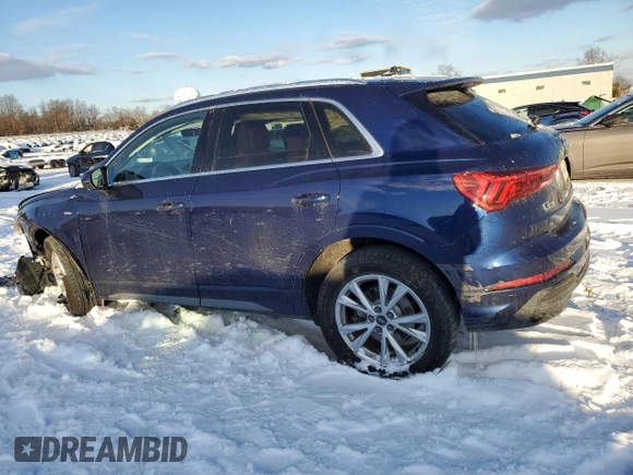 2023 Audi Q3 S line Premium z VIN WA1DECF35P1075264, wystawiony jako Copart lot #88866885 z przebiegiem 42 824 mil mil oraz Szkody całkowita. Historia ofert i sprzedaży dostępna na DreamBid. Obrazek 2.