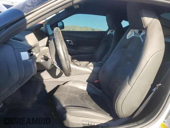 2021 Toyota GR Supra 3.0 with VIN WZ1DB0C07MW043083, listed as a Copart auction lot 83678084 with 35,289 mi miles and Salvage Title. Bid and sale history available at carsss.com. Image 7.