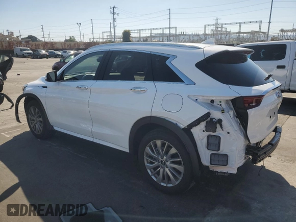 2023 Infiniti QX50 Luxe с VIN 3PCAJ5BA6PF113791, выставлен на аукционе Copart как лот 50175135 с пробегом 6 965 миль миль и Списание • Salvage title. История ставок и продаж доступна на DreamBid. Изображение 2.