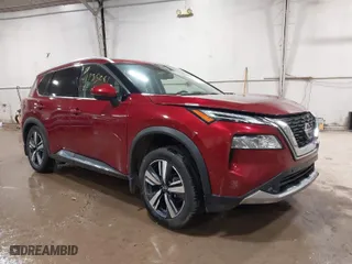 2021 Nissan Rogue Platinum with VIN JN8AT3DD4MW319418, listed as a IAAI auction lot 41735261 with 40,295 mi miles. Bid and sale history available at carsss.com. Image 1.