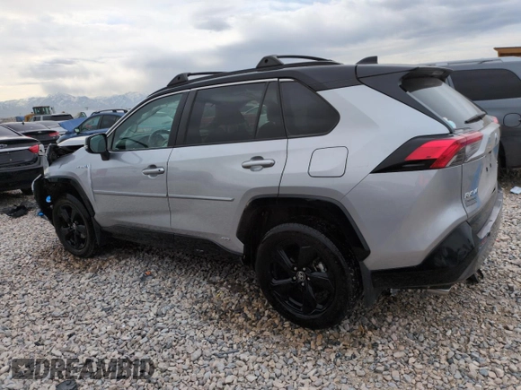 2021 Toyota RAV4 Hybrid XSE with VIN 4T3E6RFV1MU047714, listed as a Copart auction lot 53342535 with 91,868 mi miles and Salvage title. Bid and sale history available at DreamBid. Image 2.
