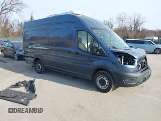 2023 Ford Transit Cargo with VIN 1FTBW3X85PKC12640, listed as a IAAI auction lot 41755300 with 20,827 mi miles and . Bid and sale history available at DreamBid. Image 1.