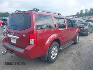 2008 Nissan Pathfinder LE with VIN 5N1AR18U38C632388, listed as a IAAI auction lot 42252546 with 256,995 mi miles and . Bid and sale history available at DreamBid. Image 4.
