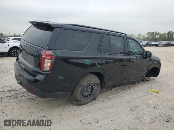 2023 Chevrolet Tahoe Z71 with VIN 1GNSKPKD6PR177774, listed as a Copart auction lot 50601105 with 62,674 mi miles and Salvage title. Bid and sale history available at DreamBid. Image 3.