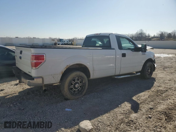 2013 Ford F-150 XL with VIN 1FTNF1CF7DKF15971, listed as a Copart auction lot 48487565 with 218,804 mi miles and Salvage Title. Bid and sale history available at carsss.com. Image 3.