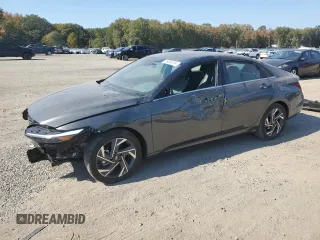 2024 Hyundai Elantra SEL with VIN KMHLS4DG0RU717599, listed as a Copart auction lot 76830314 with 7,205 mi miles and Salvage title. Bid and sale history available at DreamBid. Image 1.