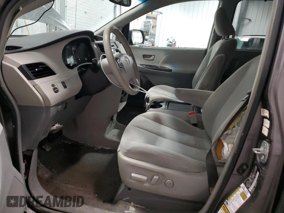 2011 Toyota Sienna LE with VIN 5TDJK3DC8BS008819, listed as a Copart auction lot 46245485 with 243,826 mi miles and Non Repairable. Bid and sale history available at carsss.com. Image 7.