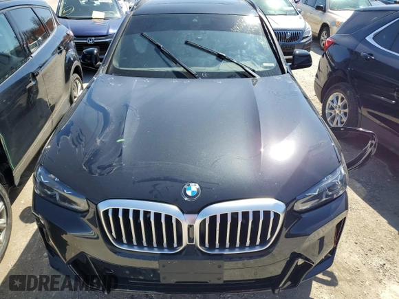 2022 BMW X3 xDrive30i with VIN 5UX53DP06N9M96658, listed as a Copart auction lot 48069574 with Not Provided miles and Salvage Title. Bid and sale history available at DreamBid. Image 5.