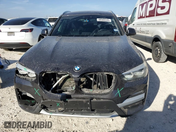 2019 BMW X3 sDrive30i with VIN 5UXTR7C52KLE94593, listed as a Copart auction lot 48560335 with 70,809 mi miles and Salvage Title. Bid and sale history available at DreamBid. Image 5.