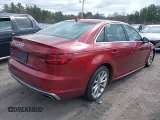 2019 Audi A4 Premium Plus z VIN WAUENAF49KN004753, wystawiony jako IAAI lot #42012315 z przebiegiem 105 208 mil mil oraz . Historia ofert i sprzedaży dostępna na DreamBid. Obrazek 4.