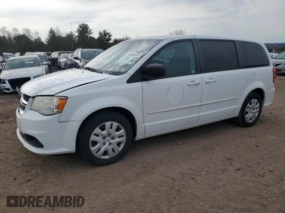 2014 Dodge Grand Caravan SE 30th Anniversary with VIN 2C4RDGBG8ER180968, listed as a Copart auction lot 49465325 with 104,430 mi miles and Salvage Title. Bid and sale history available at DreamBid. Image 1.