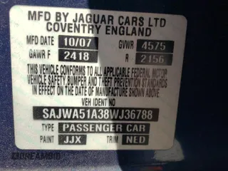 2008 Jaguar X-Type z VIN SAJWA51A38WJ36788, wystawiony jako Copart lot #73103604 z przebiegiem 192 416 mil mil oraz Szkoda całkowita • Salvage title. Historia ofert i sprzedaży dostępna na DreamBid. Obrazek 14.