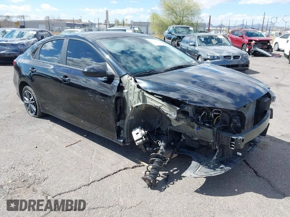 2023 Kia Forte LXS with VIN 3KPF24AD3PE651590, listed as a IAAI auction lot 41713050 with 29,727 mi miles. Bid and sale history available at carsss.com. Image 1.