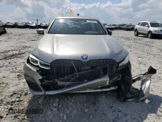2022 BMW 7 Series 740i with VIN WBA7T2C09NCJ48292, listed as a Copart auction lot 51650315 with 21,585 mi miles and Salvage Title. Bid and sale history available at carsss.com. Image 5.