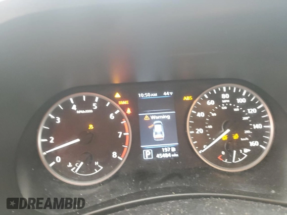 2022 Nissan Sentra S with VIN 3N1AB8BV7NY281834, listed as a Copart auction lot 47828375 with 45,484 mi miles and Salvage Title. Bid and sale history available at carsss.com. Image 9.