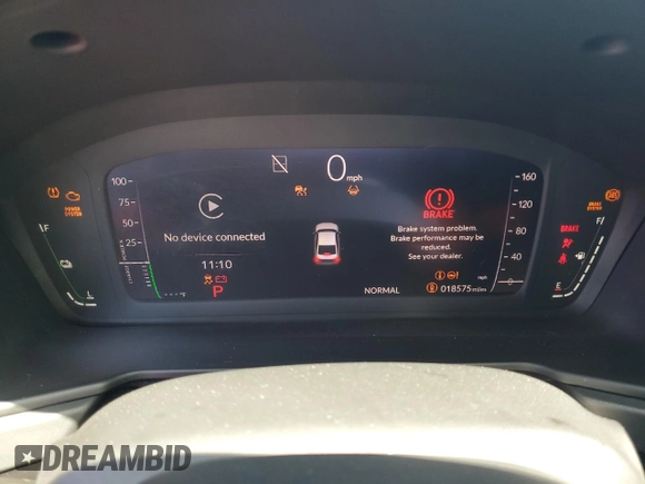 2023 Honda Accord Touring with VIN 1HGCY2F83PA013961, listed as a Copart auction lot 58853475 with 18,575 mi miles and Salvage title. Bid and sale history available at DreamBid. Image 9.