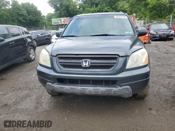 2003 Honda Pilot EX z VIN 2HKYF18523H619553, wystawiony jako Copart lot #58941715 z przebiegiem 281 041 mil mil oraz Szkoda całkowita • Salvage title. Historia ofert i sprzedaży dostępna na DreamBid. Obrazek 5.