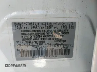 2017 Nissan Sentra SR z VIN 3N1AB7APXHY332812, wystawiony jako IAAI lot #42357841 z przebiegiem 93 378 mil mil oraz . Historia ofert i sprzedaży dostępna na DreamBid. Obrazek 9.