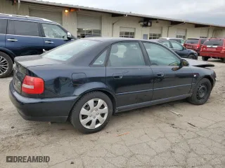 2001 Audi A4 with VIN WAUDC68DX1A114809, listed as a Copart auction lot 76022814 with 192,953 mi miles and Clean Title. Bid and sale history available at carsss.com. Image 3.