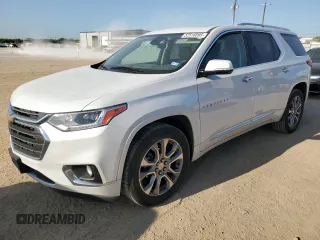 2019 Chevrolet Traverse Premier z VIN 1GNERKKW3KJ105953, wystawiony jako Copart lot #52516095 z przebiegiem 68 042 mil mil oraz Czysty tytuł • Clean title. Historia ofert i sprzedaży dostępna na DreamBid. Obrazek 1.