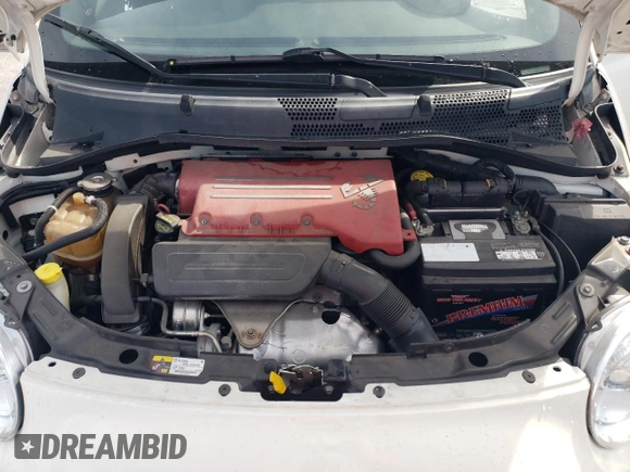 2013 FIAT 500 Abarth with VIN 3C3CFFJH4DT628966, listed as a Copart auction lot 42648685 with 102,045 mi miles and Salvage title. Bid and sale history available at DreamBid. Image 11.