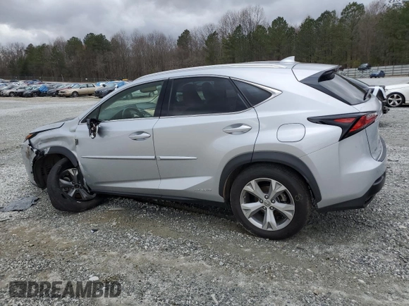 2017 Lexus NX 300h with VIN JTJBJRBZ7H2057704, listed as a Copart auction lot 47775355 with 95,053 mi miles and Salvage Title. Bid and sale history available at DreamBid. Image 2.