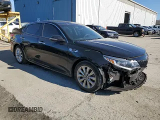 2018 Kia Optima S with VIN 5XXGT4L36JG272023, listed as a Copart auction lot 48182685 with 58,058 mi miles and Salvage Title. Bid and sale history available at carsss.com. Image 4.