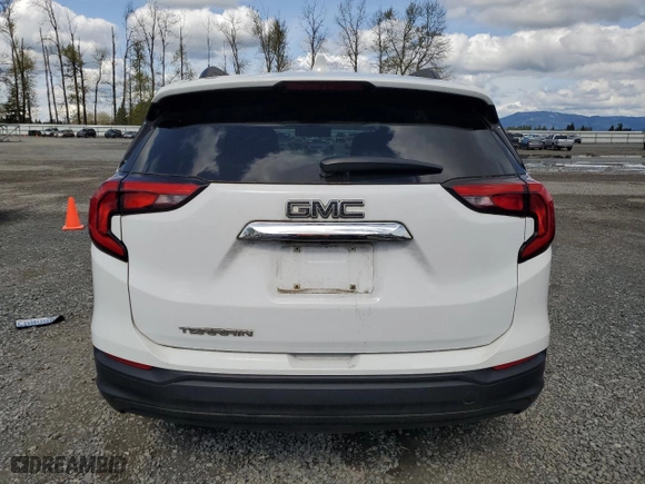 2020 GMC Terrain SLE with VIN 3GKALMEV1LL263634, listed as a Copart auction lot 52455835 with 36,991 mi miles and Salvage Title. Bid and sale history available at carsss.com. Image 6.