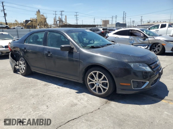 2012 Ford Fusion SEL with VIN 3FAHP0JA3CR270095, listed as a Copart auction lot 64328145 with 76,348 mi miles and Salvage title. Bid and sale history available at DreamBid. Image 4.