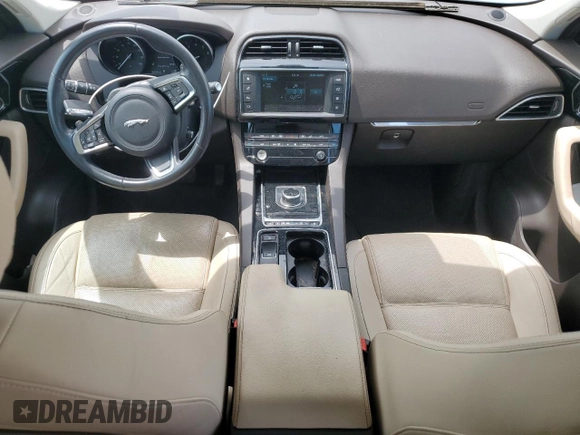 2018 Jaguar F-Pace 25t Prestige with VIN SADCK2FX6JA279736, listed as a Copart auction lot 53199595 with 62,176 mi miles and Salvage title. Bid and sale history available at DreamBid. Image 8.
