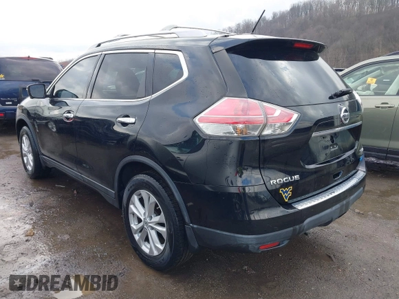 2014 Nissan Rogue S with VIN 5N1AT2MV6EC765891, listed as a IAAI auction lot 41668060 with 100,795 mi miles. Bid and sale history available at carsss.com. Image 3.