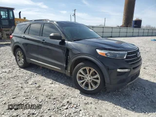 2021 Ford Explorer XLT with VIN 1FMSK7DH0MGA37215, listed as a Copart auction lot 48119975 with 80,424 mi miles and Salvage Title. Bid and sale history available at DreamBid. Image 4.