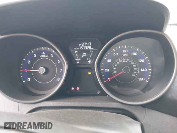 2013 Hyundai Elantra GLS with VIN 5NPDH4AEXDH237678, listed as a IAAI auction lot 42053910 with 157,328 mi miles and . Bid and sale history available at DreamBid. Image 7.
