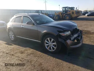 2007 Infiniti FX with VIN JNRBS08W47X400544, listed as a Copart auction lot 73293444 with Not Provided miles and Salvage Title. Bid and sale history available at DreamBid. Image 4.