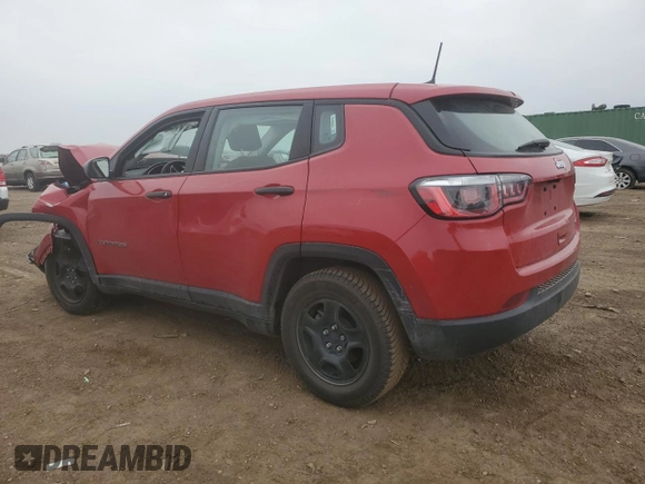 2019 Jeep Compass Sport with VIN 3C4NJCABXKT715569, listed as a Copart auction lot 53742685 with Not provided miles and Salvage title. Bid and sale history available at DreamBid. Image 2.