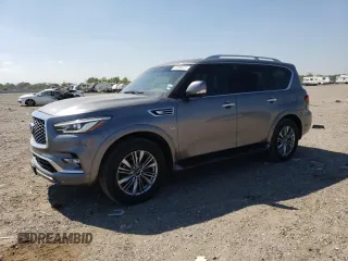 2020 Infiniti QX80 LUXE with VIN JN8AZ2NE0L9255617, listed as a Copart auction lot 44956023 with 68,286 mi miles. Bid and sale history available at carsss.com. Image 1.