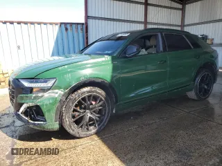 2019 Audi Q8 Prestige with VIN WA1FVAF19KD045915, listed as a Copart auction lot 52438855 with 62,532 mi miles and Salvage Title. Bid and sale history available at carsss.com. Image 1.