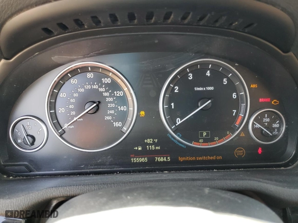 2015 BMW X3 sDrive28i with VIN 5UXWZ7C57F0M82831, listed as a Copart auction lot 50203545 with 155,965 mi miles and Clean Title. Bid and sale history available at carsss.com. Image 9.