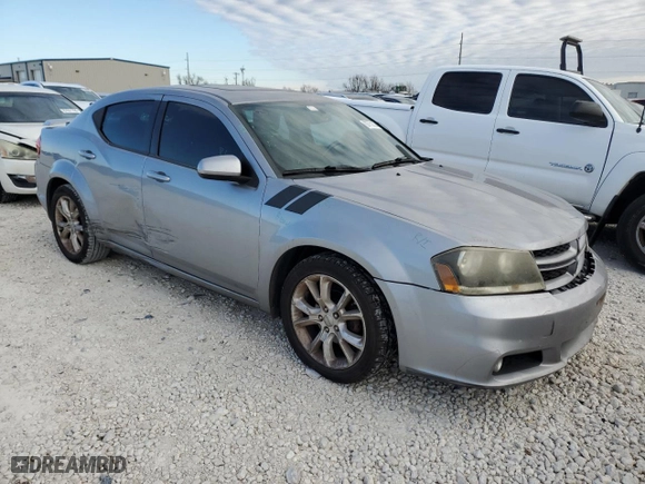 2013 Dodge Avenger R/T with VIN 1C3CDZBG5DN552431, listed as a Copart auction lot 83752024 with 133,361 mi miles and Salvage Title. Bid and sale history available at carsss.com. Image 4.