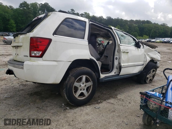 2005 Jeep Grand Cherokee Limited with VIN 1J8HR58N35C575343, listed as a Copart auction lot 57079695 with 143,772 mi miles and Salvage title. Bid and sale history available at DreamBid. Image 3.