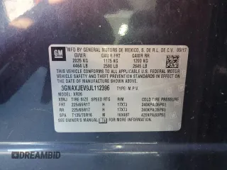 2018 Chevrolet Equinox LT with VIN 3GNAXJEV9JL112396, listed as a Copart auction lot 49549005 with 130,259 mi miles and Salvage Title. Bid and sale history available at carsss.com. Image 15.
