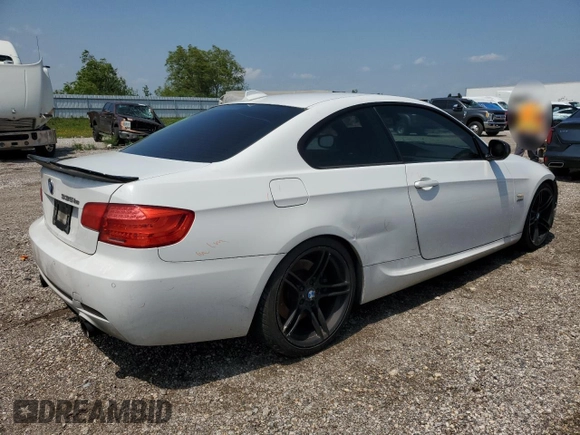 2012 BMW 3 Series 335is with VIN WBAKG1C55CJ217041, listed as a Copart auction lot 54492065 with 160,018 mi miles and Salvage title. Bid and sale history available at DreamBid. Image 3.