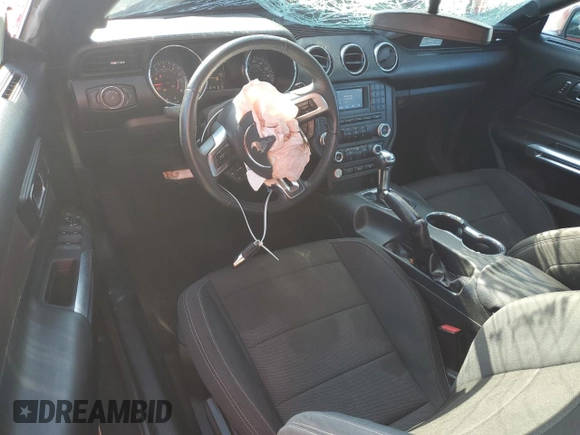 2015 Ford Mustang V6 with VIN 1FATP8EM1F5380437, listed as a Copart auction lot 57771705 with 78,708 mi miles and Salvage title. Bid and sale history available at DreamBid. Image 8.