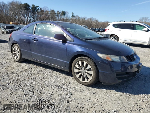 2011 Honda Civic Cpe EX with VIN 2HGFG1B86BH510402, listed as a Copart auction lot 43809325 with 194,931 mi miles and Salvage Title. Bid and sale history available at carsss.com. Image 4.
