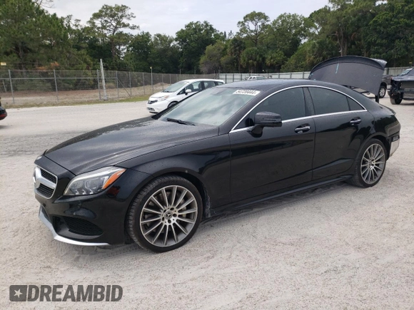 2017 Mercedes-Benz CLS 550 with VIN WDDLJ7DB3HA197269, listed as a Copart auction lot 54720444 with 68,836 mi miles and Salvage title. Bid and sale history available at DreamBid. Image 1.