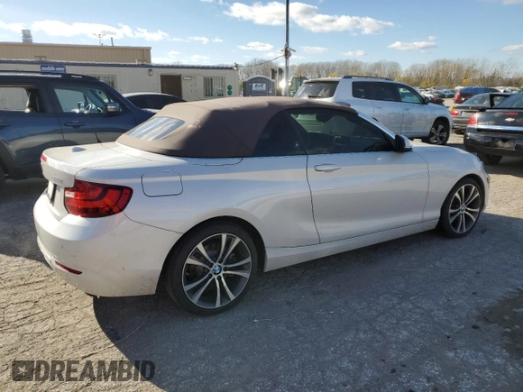 2016 BMW 2 Series 228i xDrive with VIN WBA1L9C52GV767480, listed as a Copart auction lot 81527284 with 91,066 mi miles and Salvage Title. Bid and sale history available at carsss.com. Image 3.