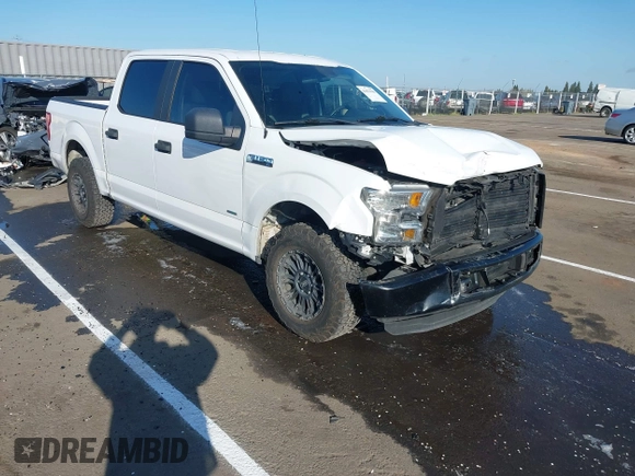 2017 Ford F-150 XL with VIN 1FTEW1CP4HKE20542, listed as a IAAI auction lot 41879190 with 100,998 mi miles. Bid and sale history available at carsss.com. Image 1.