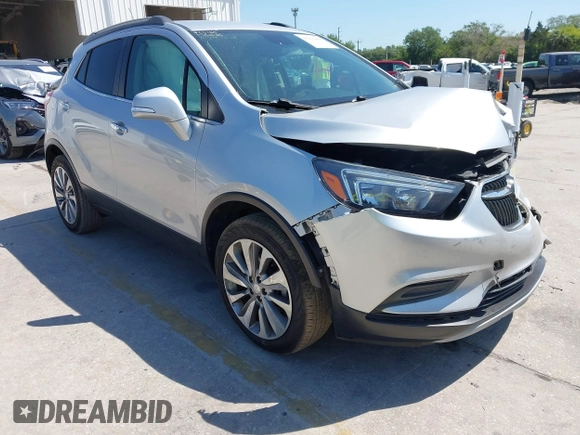 2019 Buick Encore Preferred with VIN KL4CJASB6KB828473, listed as a IAAI auction lot 42022002 with 59,705 mi miles. Bid and sale history available at carsss.com. Image 1.